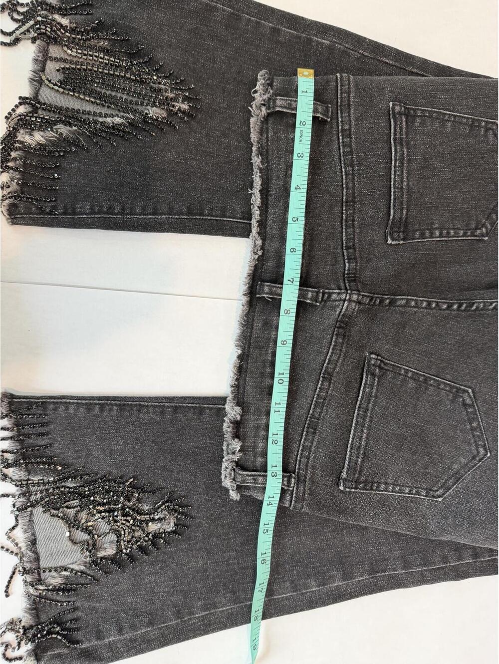 Blue B Rhinestone Fringe - Picture 5 of 5